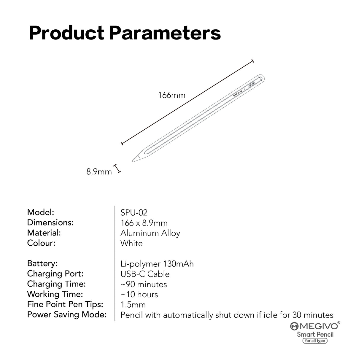 Smart Pencil for all type | Magnetic Active Touch Screen Stylus Pen