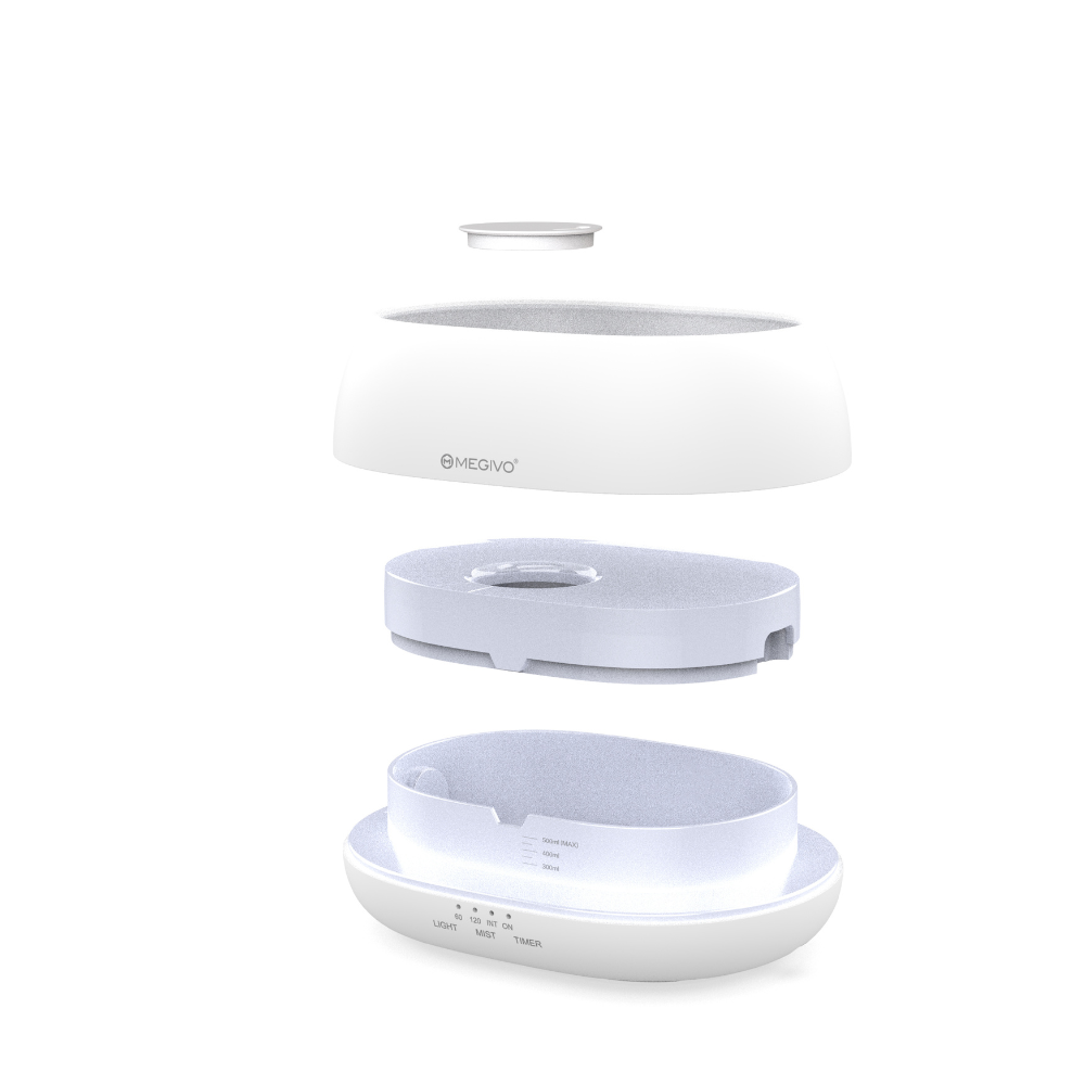 Oasis 3-in-1 Ultrasonic LED Aromatherapy Mist Humidifier