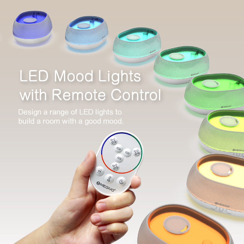 Oasis 3-in-1 Ultrasonic LED Aromatherapy Mist Humidifier