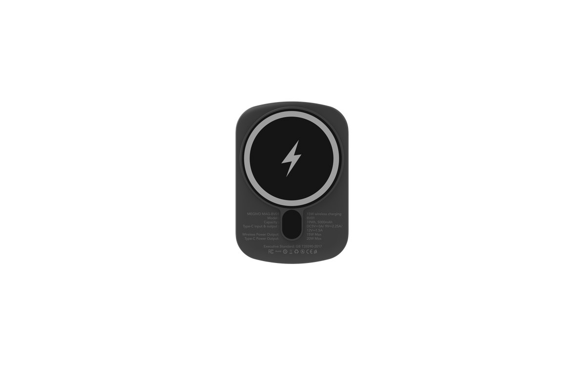 Mag-BV01 Ultra-Thin 5,000mAh 19Wh Magnetic Wireless Power Bank