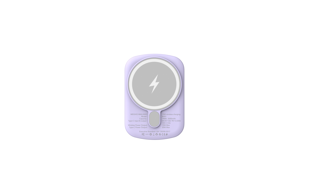 Mag-BV01 Ultra-Thin 5,000mAh 19Wh Magnetic Wireless Power Bank