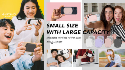 Mag-BX01 10,000mAh 38Wh Magnetic Wireless Power Bank