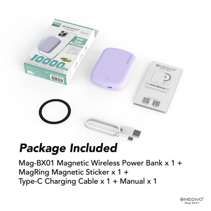 Mag-BX01 10,000mAh 38Wh Magnetic Wireless Power Bank