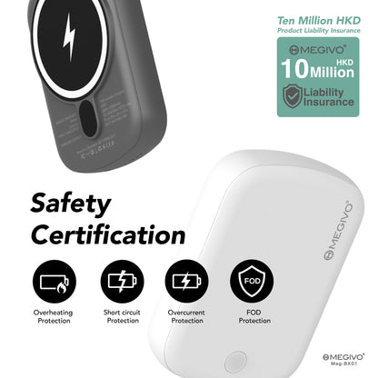 Mag-BX01 10,000mAh 38Wh Magnetic Wireless Power Bank