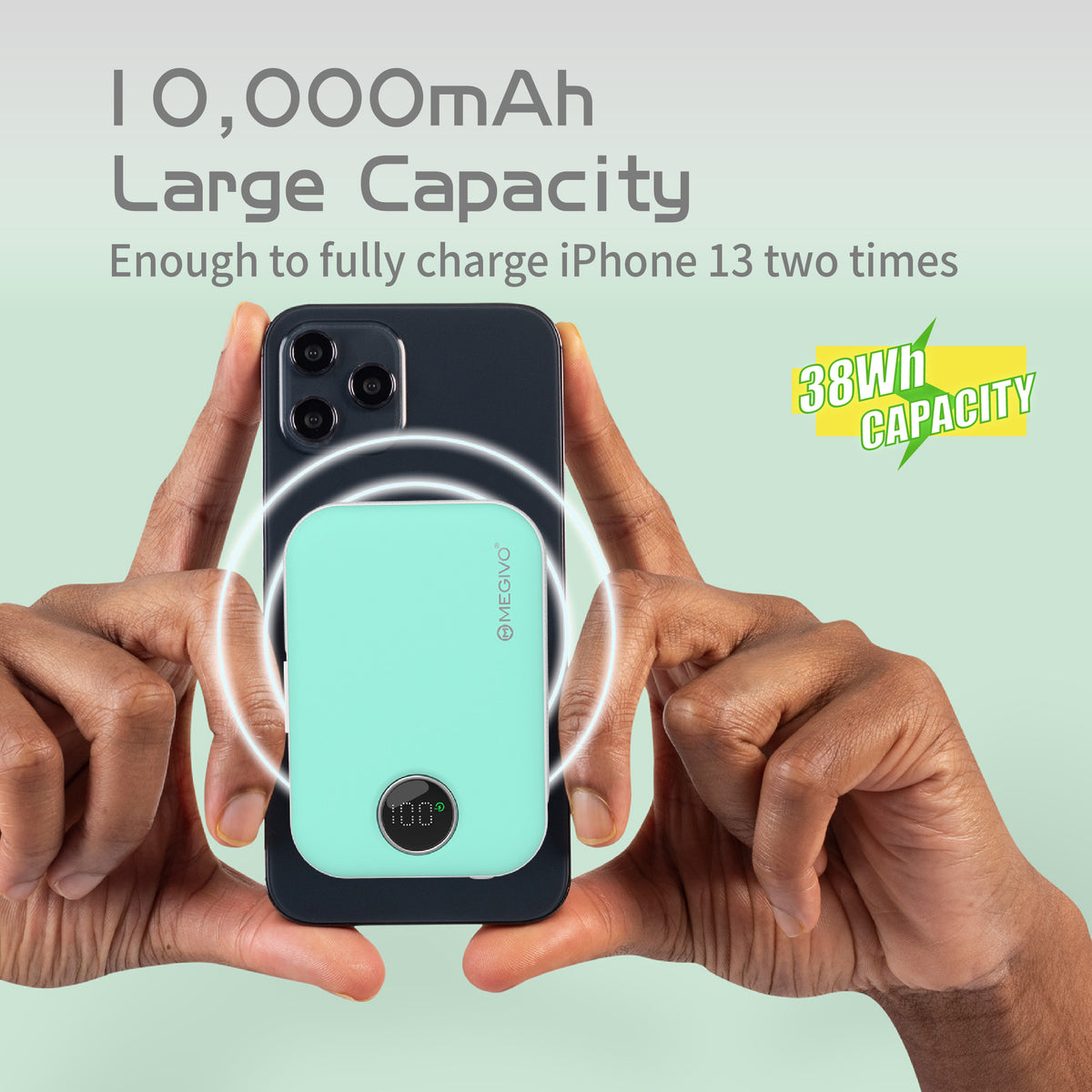 Mag-BX02 10,000mAh 38Wh Magnetic Wireless Charger