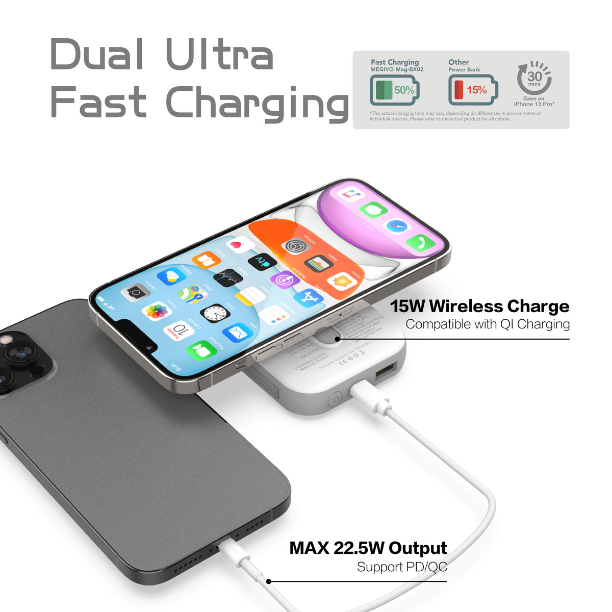 Mag-BX02 10,000mAh 38Wh Magnetic Wireless Charger