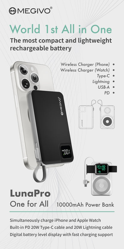 One for All OFA-01 10,000mAh 38.5Wh Magnetic Wireless Charger