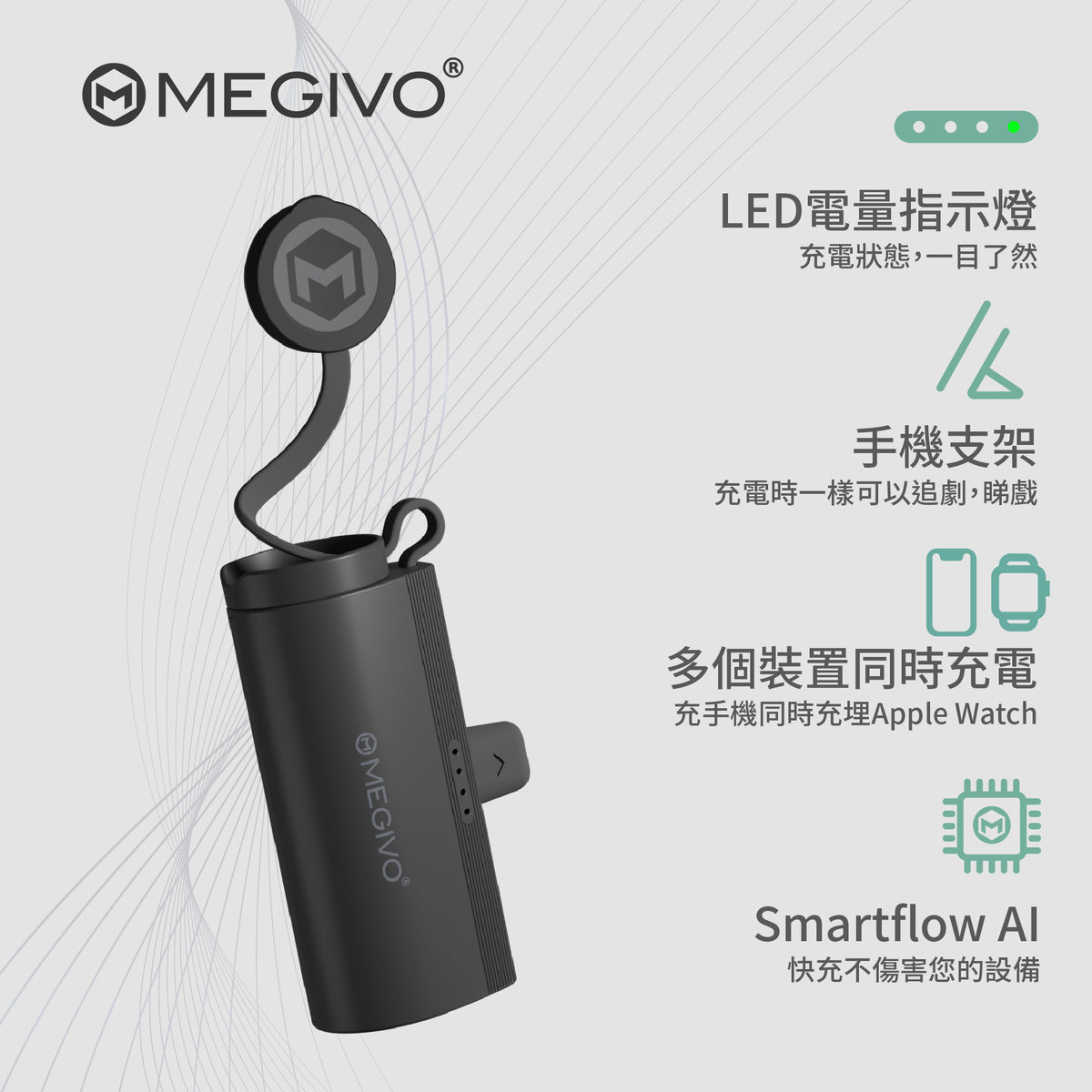Zap ToGo 5,000mAh 18.5Wh Multi-Functional Tiny Power Bank