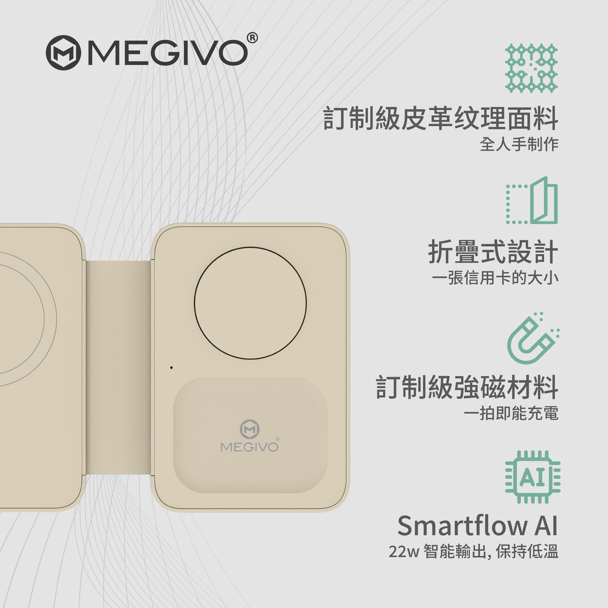 Go Travel Mini Foldable 3 in 1 Wireless Charger