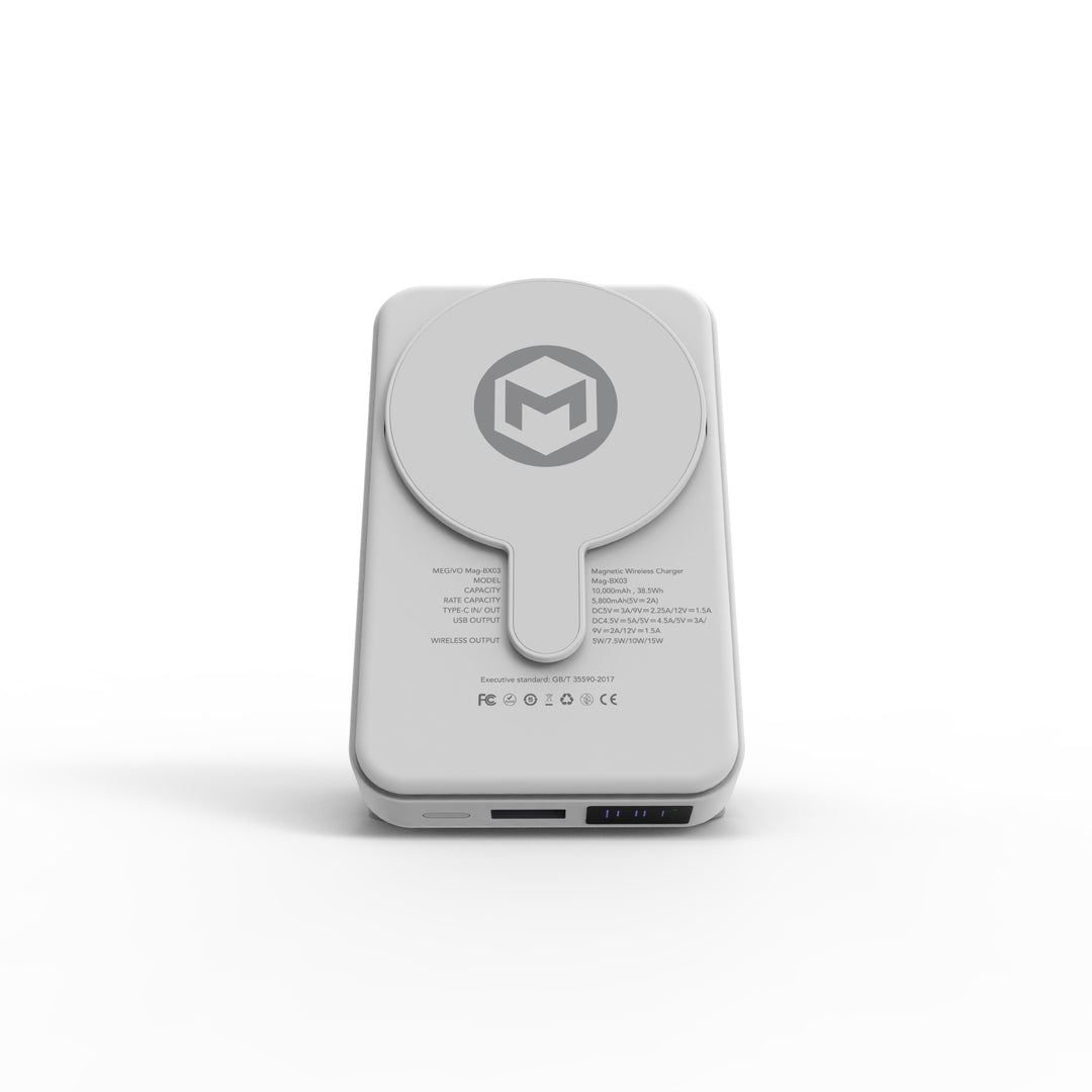 Mag-BX03 10,000mAh 38.5Wh Magnetic Wireless Power Bank
